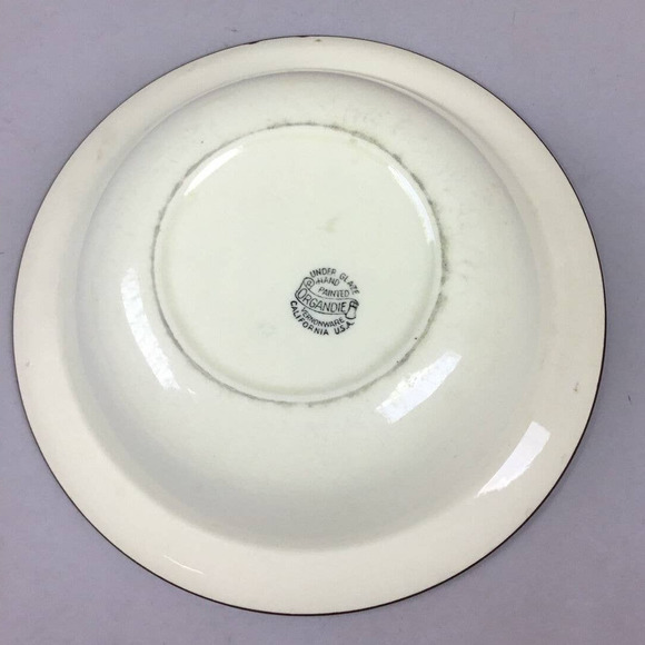 Vernonware Organdie Salt and Pepper Shaker , Creamer, and Bowl Mid Century - Picture 5 of 7